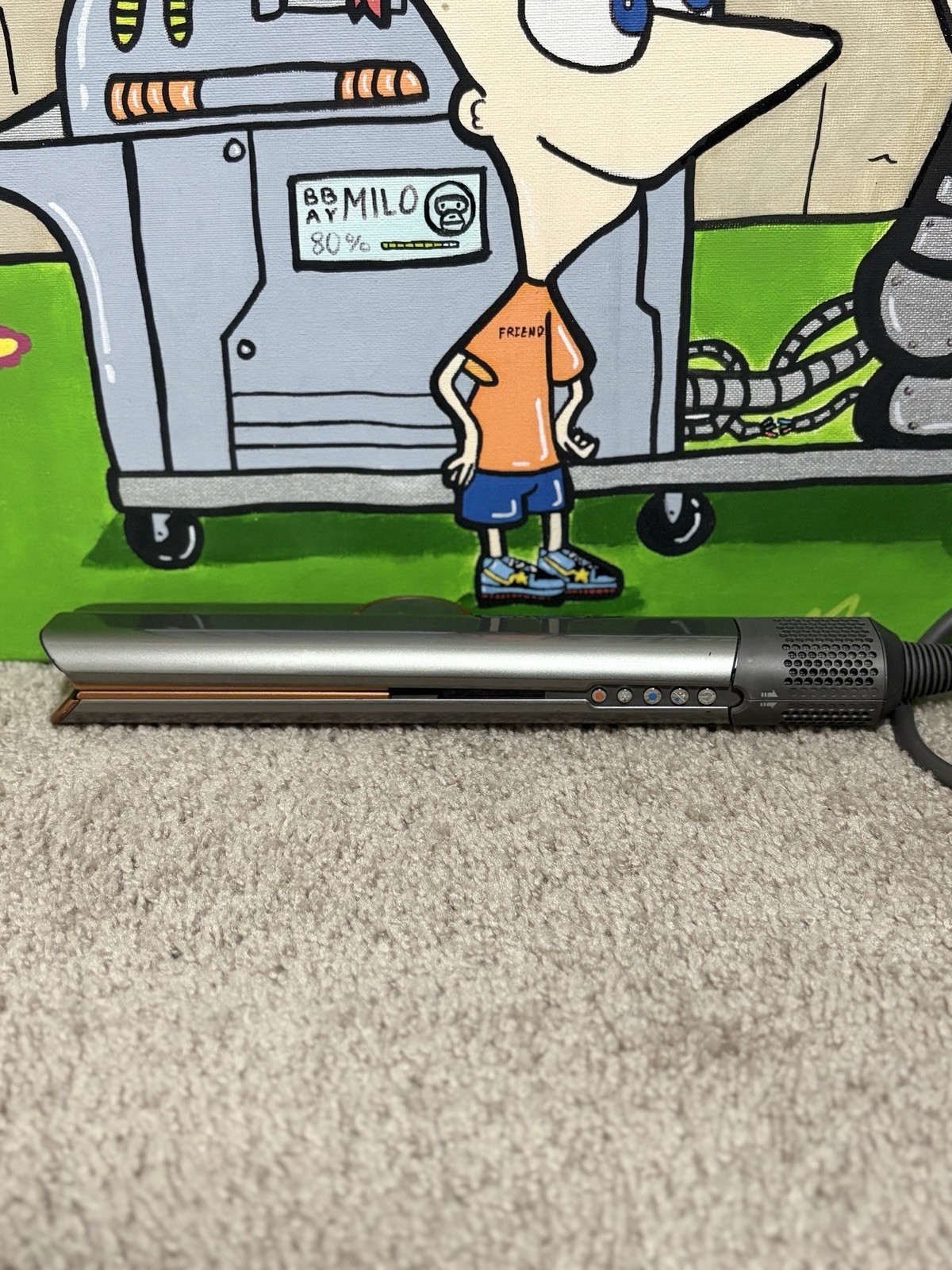 Dyson Airstrait Straightener Nickel Copper Air Straight Flat Iron