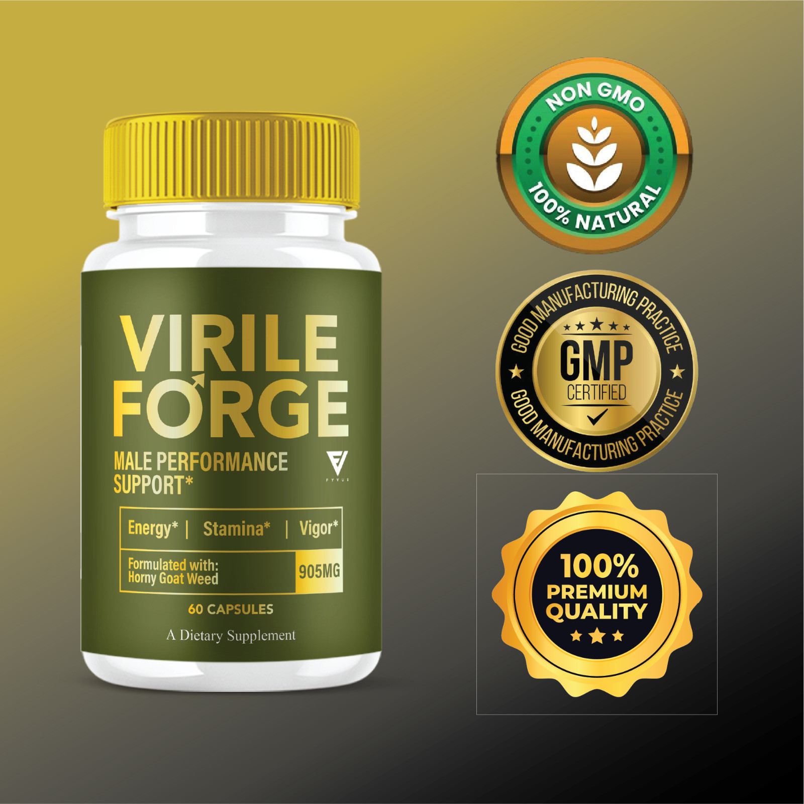 Virile Forge Pills, VirileForge Max Performance Capsules (60 Capsules)
