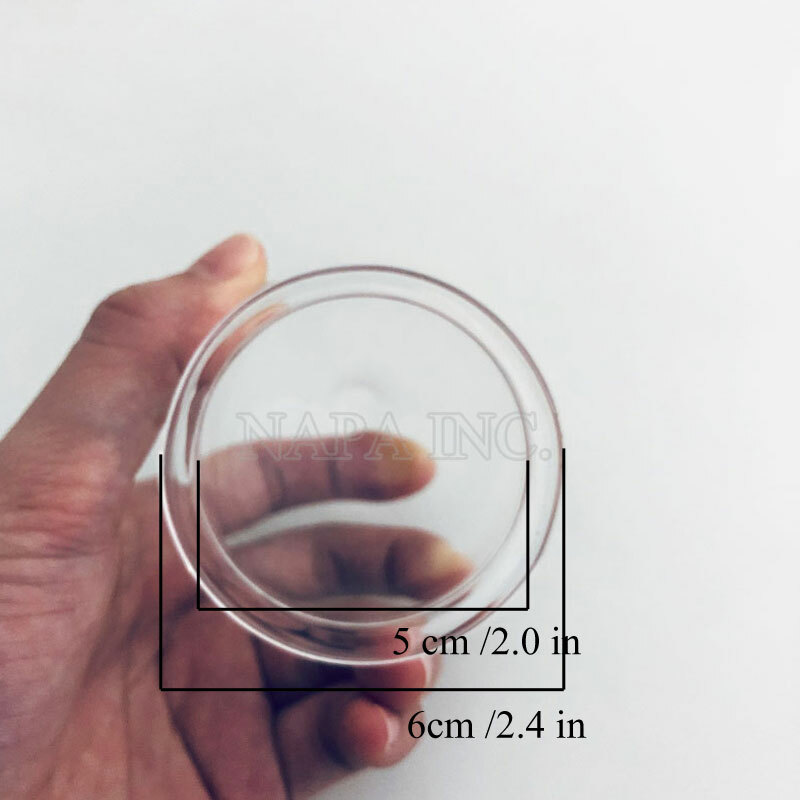 2PCS 6cm Glass Cupping Cups Replacement Cups For Vacuum Therapy Cupping Machine