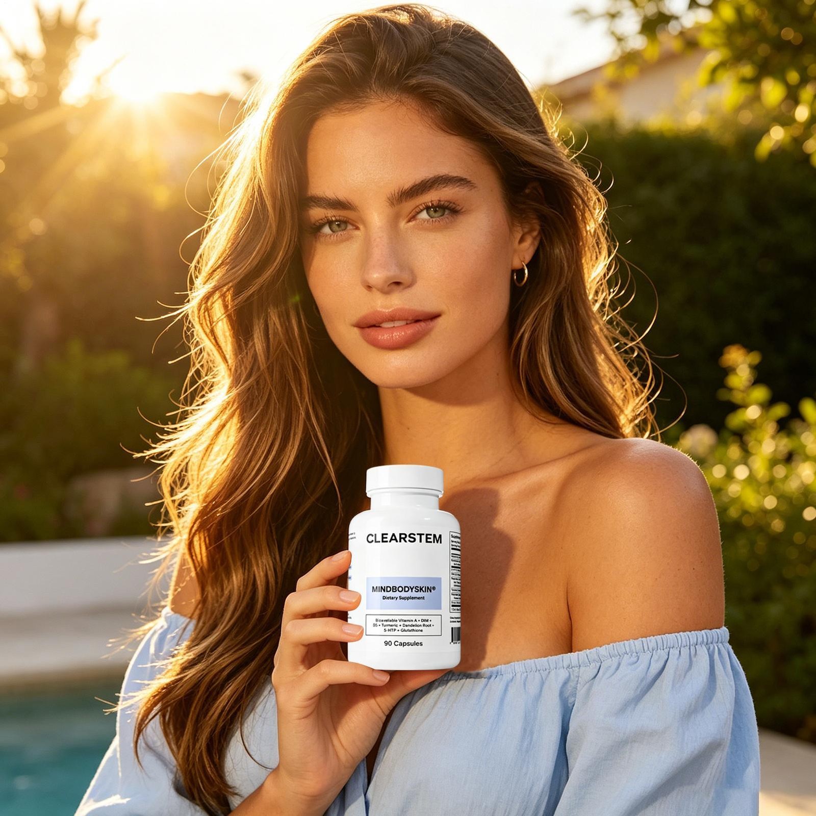 CLEARSTEM Mind•Body•Skin Vitamin Dietary Supplement– 90 Capsules