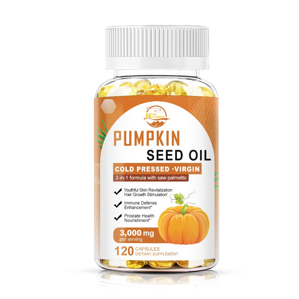 3000mg Pumpkin Seed Oil Saw Palmetto 120 Softgels Bladder Health, Immune Support