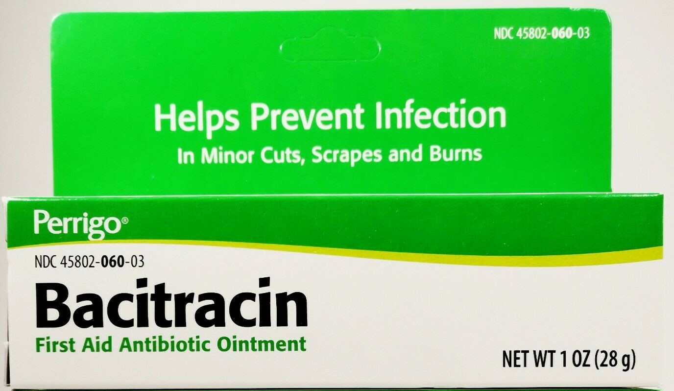 Perrigo Bacitracin Ointment 1 oz / 28 g (PACK OF 6) Expiration Date: 10/2024