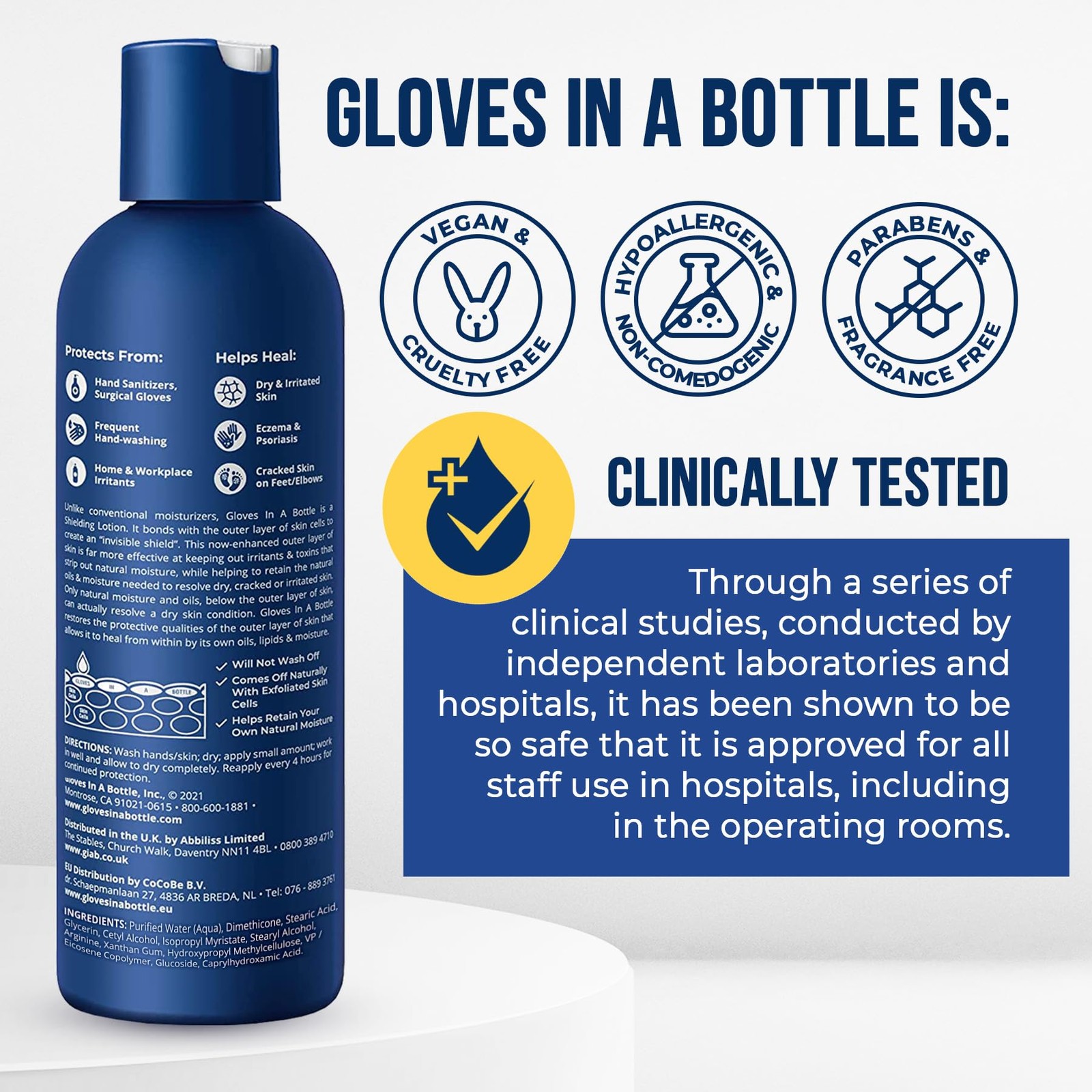 Gloves In A Bottle Shielding Lotion – Long-Lasting 8 Ounce (Pack of 1), 8 oz