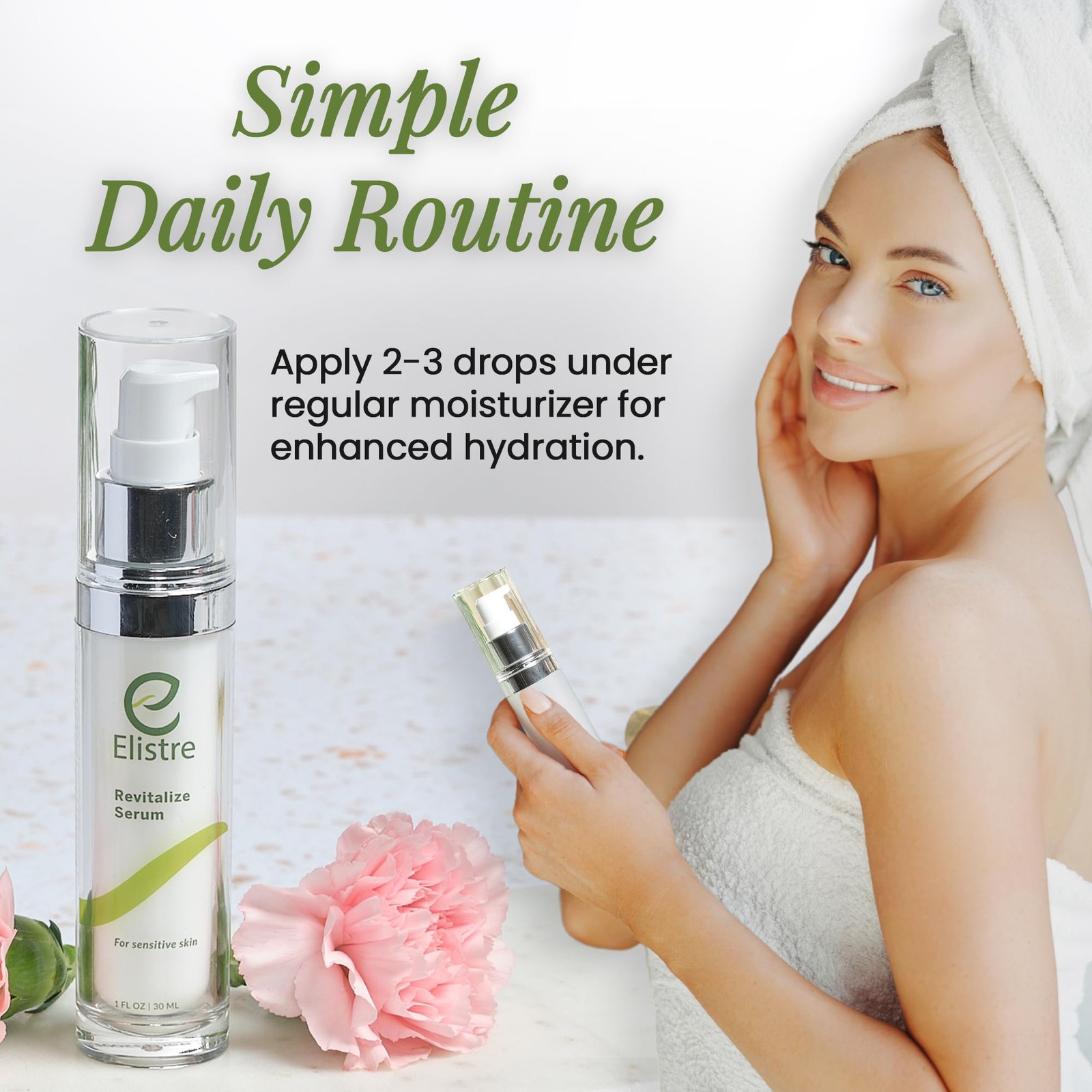 Elistre Revitalize Serum with Vitamin C, For Sensitive 1 Fl Oz (Pack of 1)