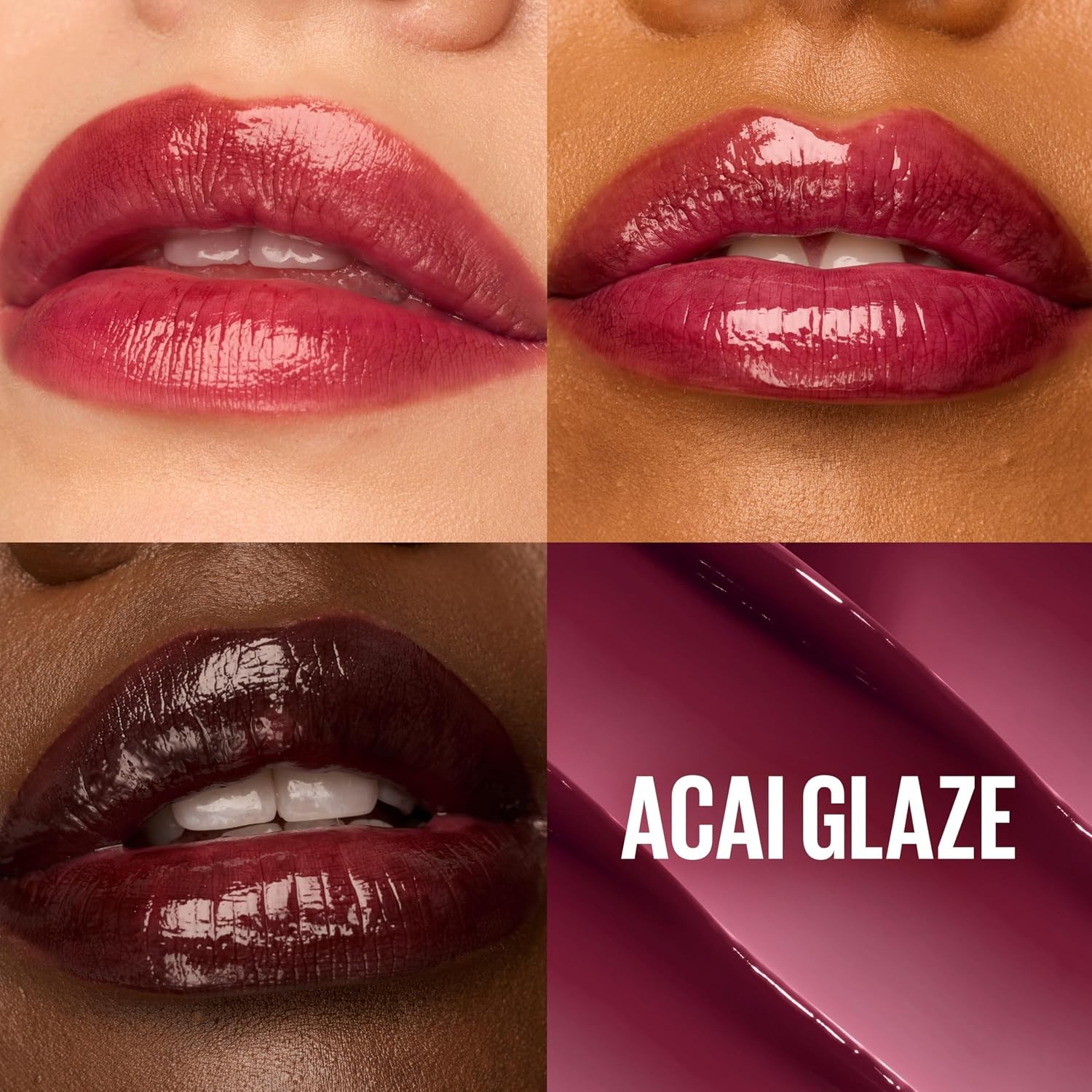 Maybelline Lifter Glaze Oil Balm Acai Glaze Black Cherry Lip Balm