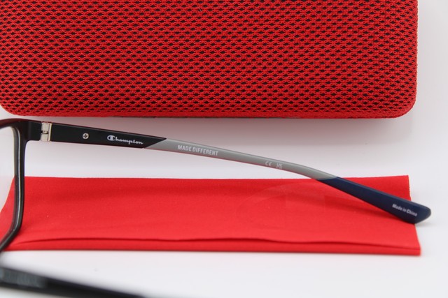 NEW CHAMPION FORGE 300 C01 MATTE BLACK GREY BLUE AUTHENTIC EYEGLASSES 56-16