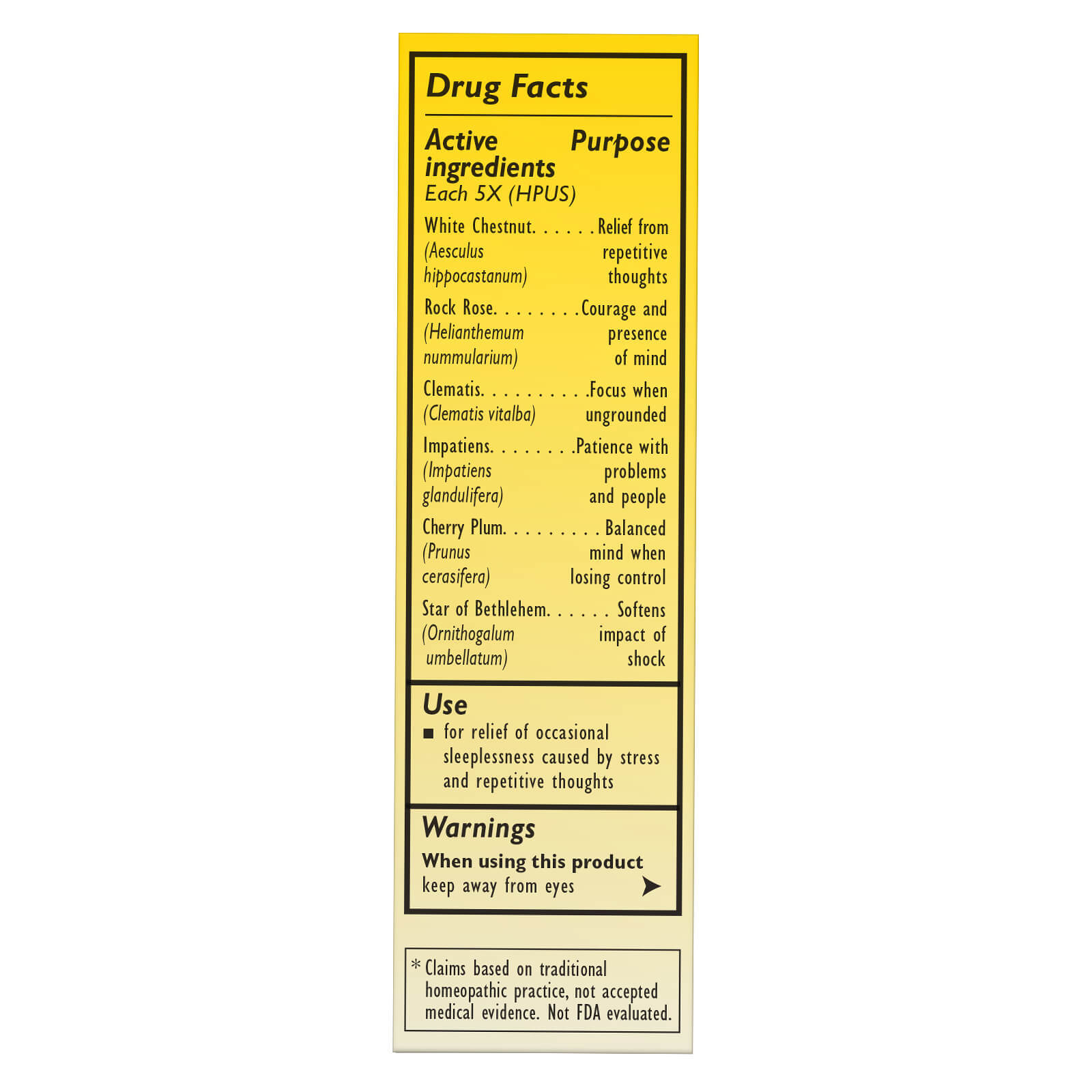 Bach RESCUE SLEEP Dropper Natural Sleep Aid 0.7 fl oz 20mL