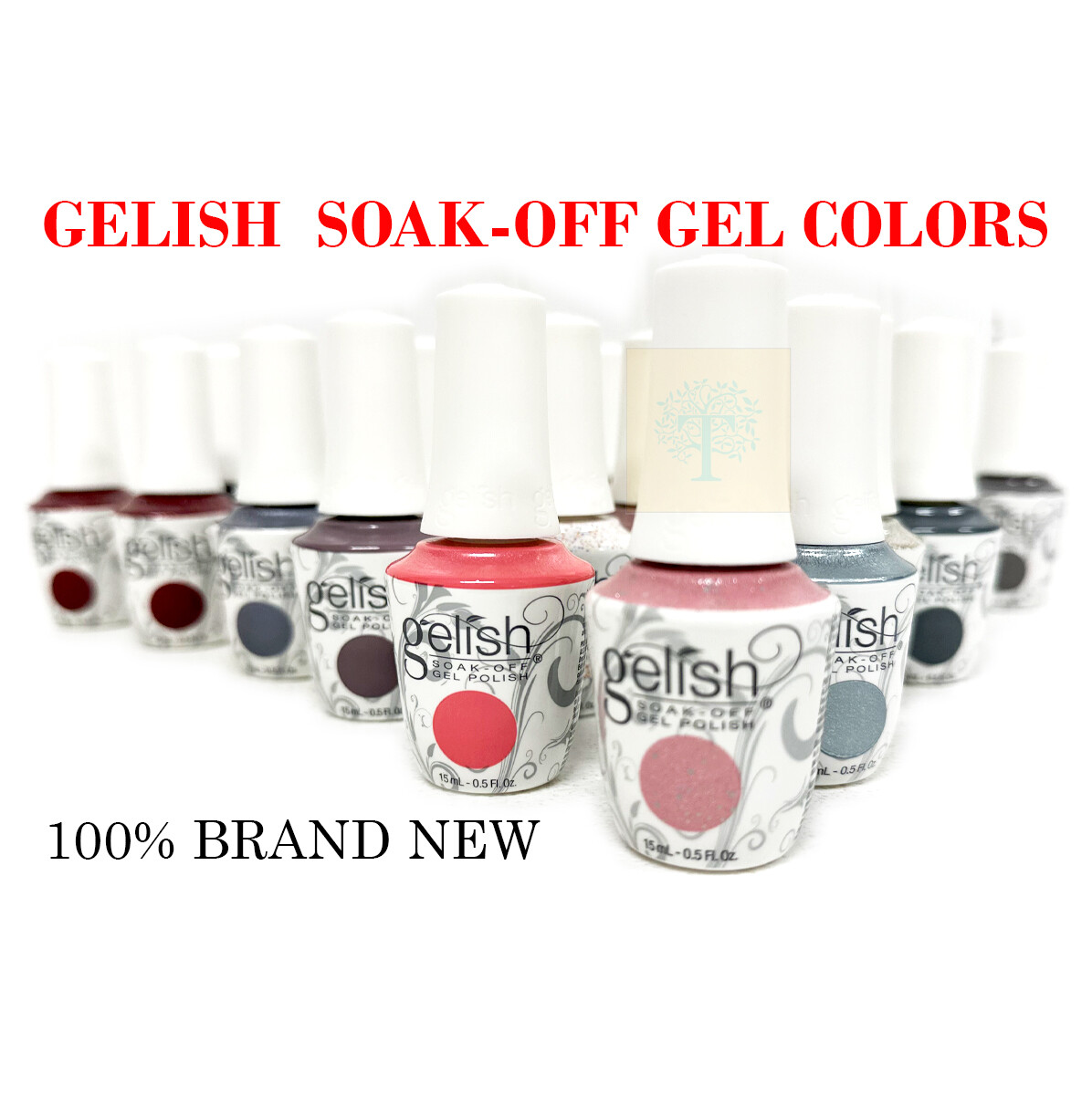 Gelish Soak-Off Gel Polish 0.5oz/ea NEW BOTTLE – New Updated Best Seller