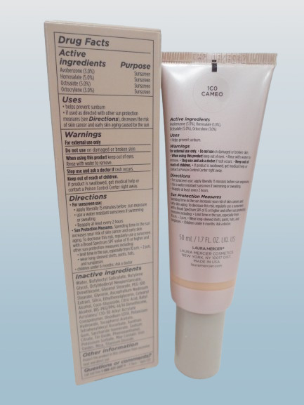 LAURA MERCIER TINTED MOISTURIZER LIGHT REVEALER SPF25 1C0 CAMEO 1.7 OZ EXP: 2027