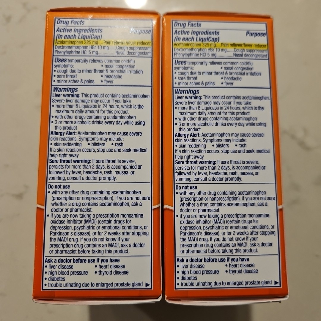 Vicks DayQuil Ultra Concentrated Liquicaps Cold Flu Treatment 48ct X2 Exp 2026+