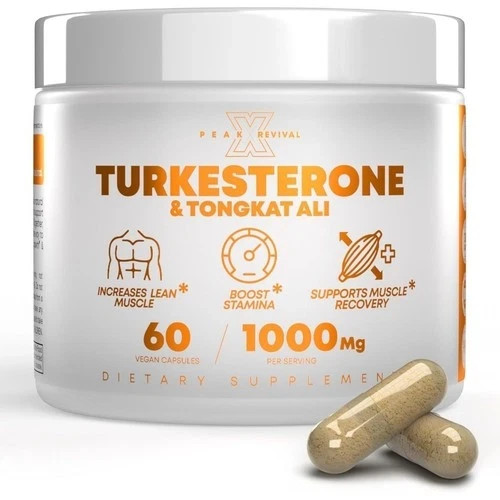 3 PACK Turkesterone 1000 Mg Organic Capsules Supplement Muscle Growth &*Recovery