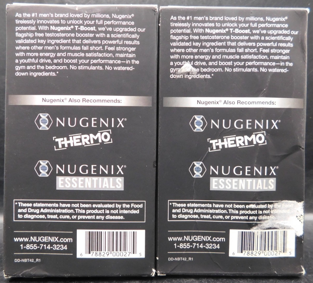2 Pk Nugenix T Boost Testosterone Booster 42 Caps Ea Exp: 8/26 New & Sealed