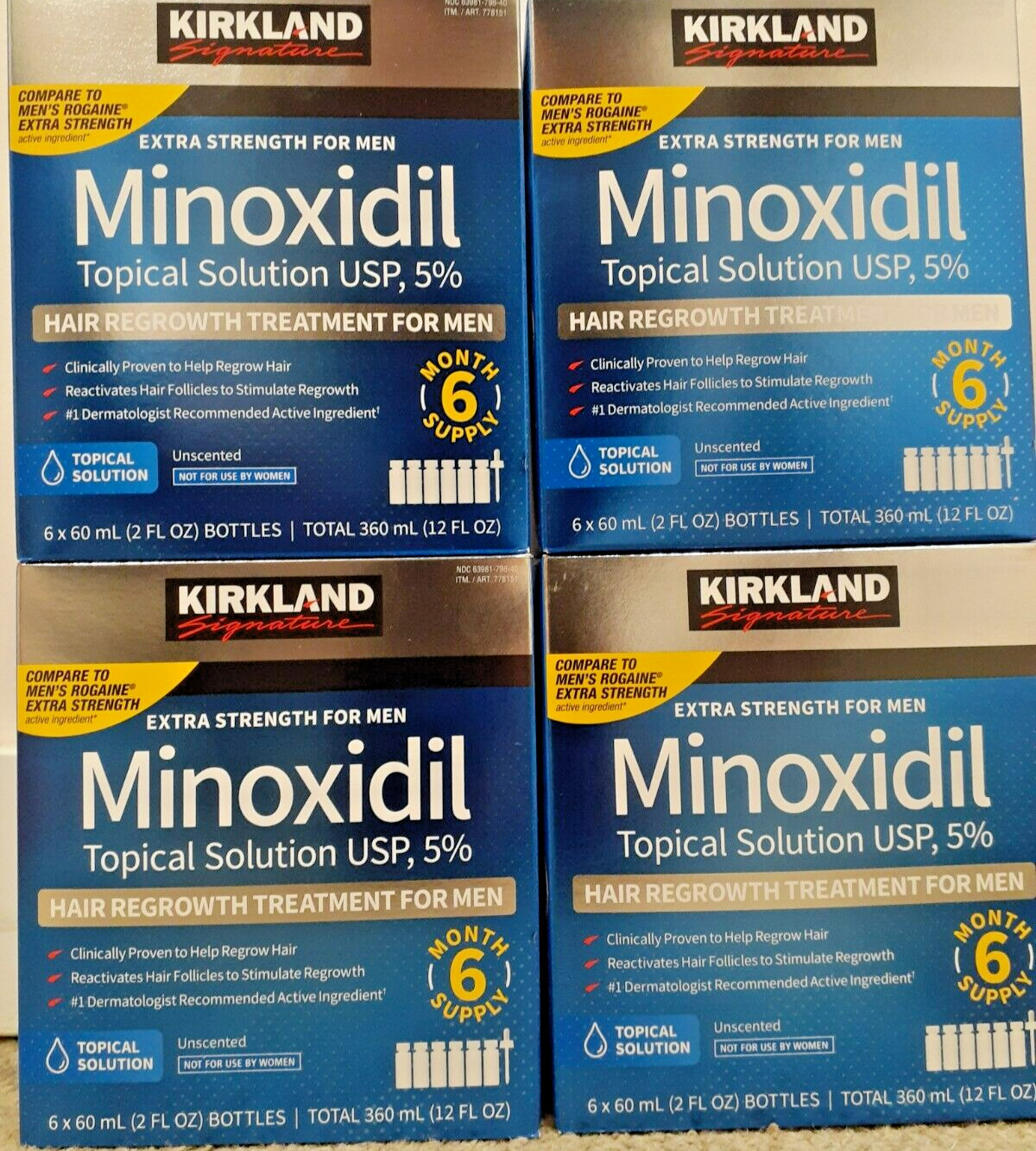 24 MONTHS KIRKLAND GENERIC MINOXIDIL 5% MENS HAIR LOSS REGROWTH TREATMENT