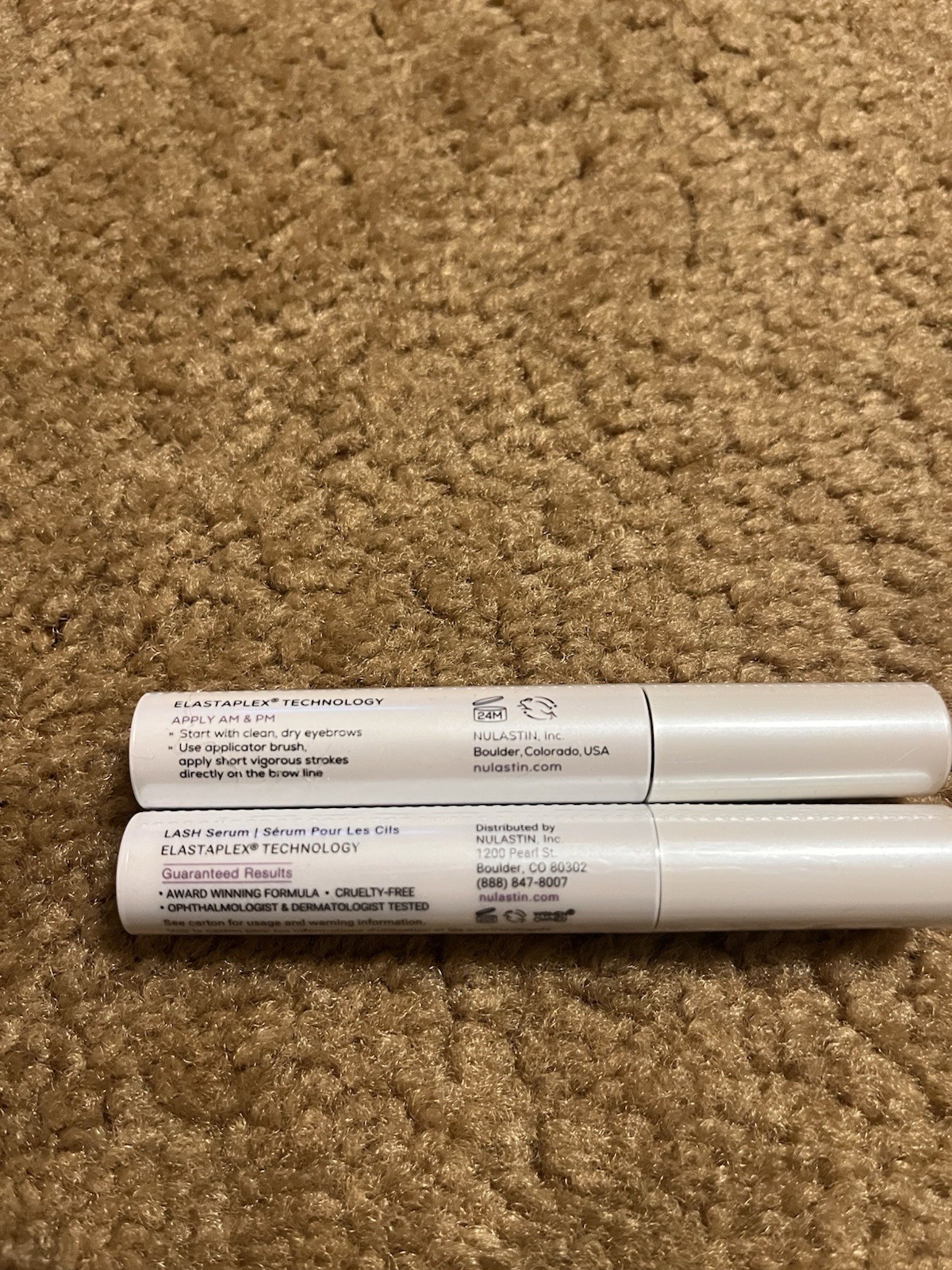 NULASTIN Eyelash Serum & Brow Serum Brow & Lash Enhancing 3ml Each, NEW & SEALED