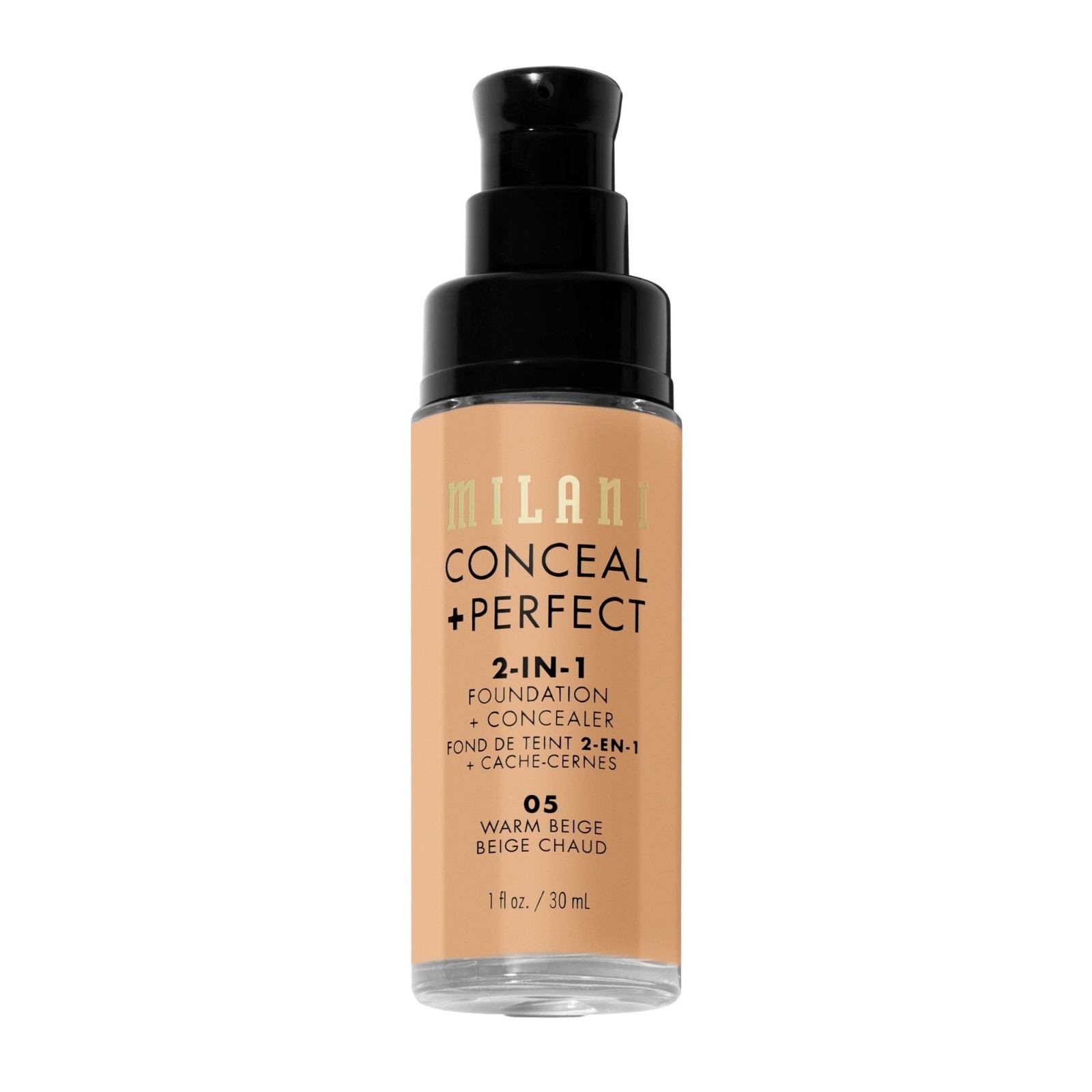 Milani Conceal + Perfect 2-in-1 Foundation Concealer Warm Beige 0.47 oz