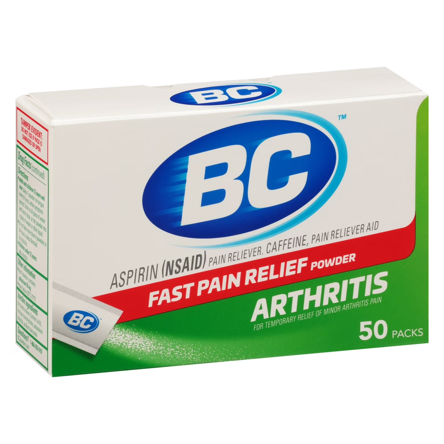 BC Arthritis Pain Reliever Powder Sachets (Pack of 50)