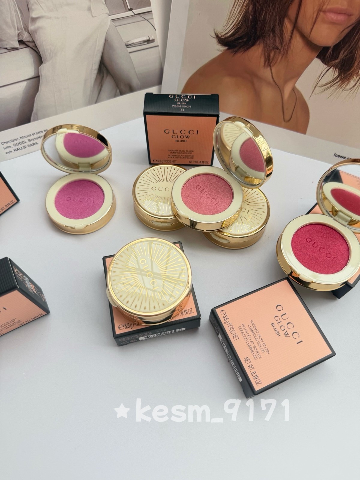 GUCCI GLOW BLUSH Radiant Silky Blush 5.5g/0.19oz