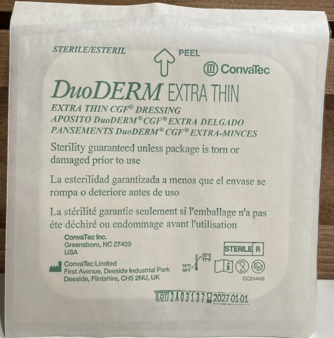 💞 DUODERM Extra Thin Dressing Square 6″x6″15cm×15cm💞5 SHEETS ONLY NO BOX!