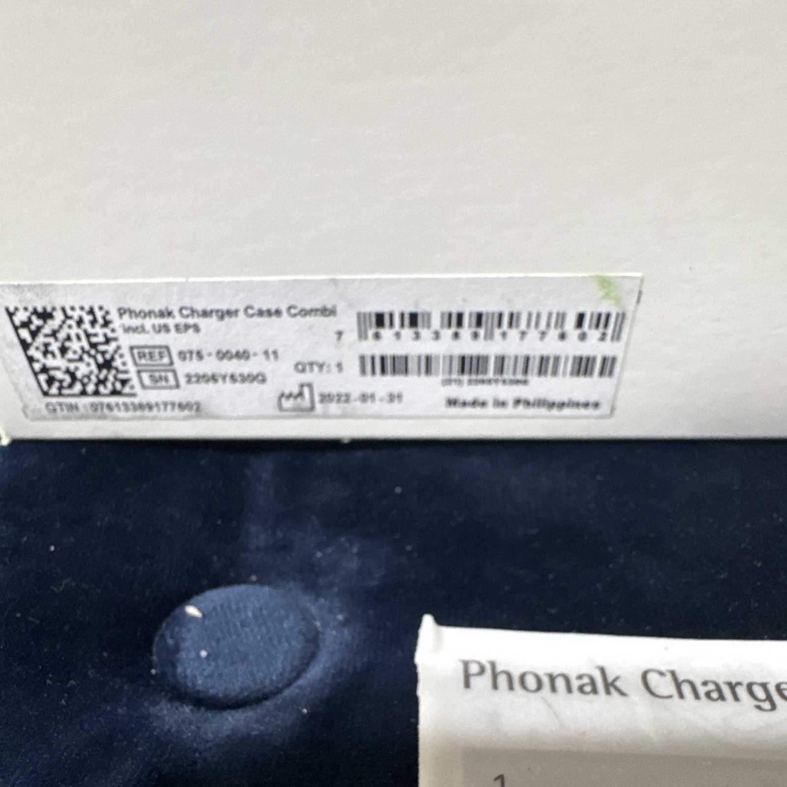 Phonak Charger Case Combi Hearing Aid Charger Charging Case Green 075-0059 As is