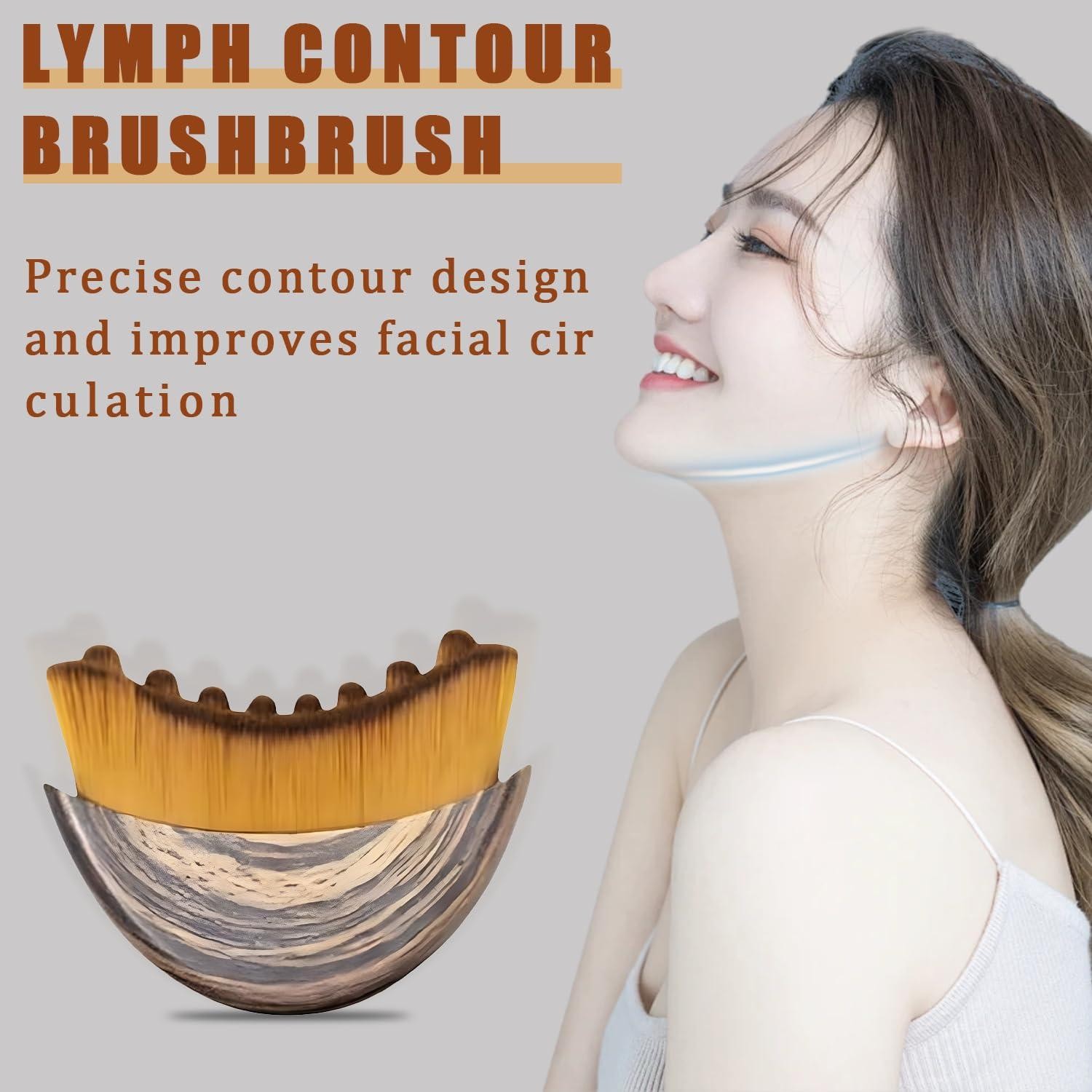 Lymphatic Contour Face Brush Lymphatic Drainage Reduce Puffiness Relief Fatigue