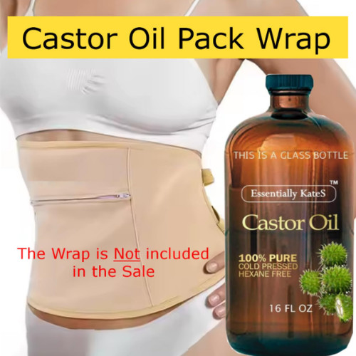 Cold-Pressed Organic Castor Oil in Glass Bottle – 16 Fl Oz – 100% Pure and Natur