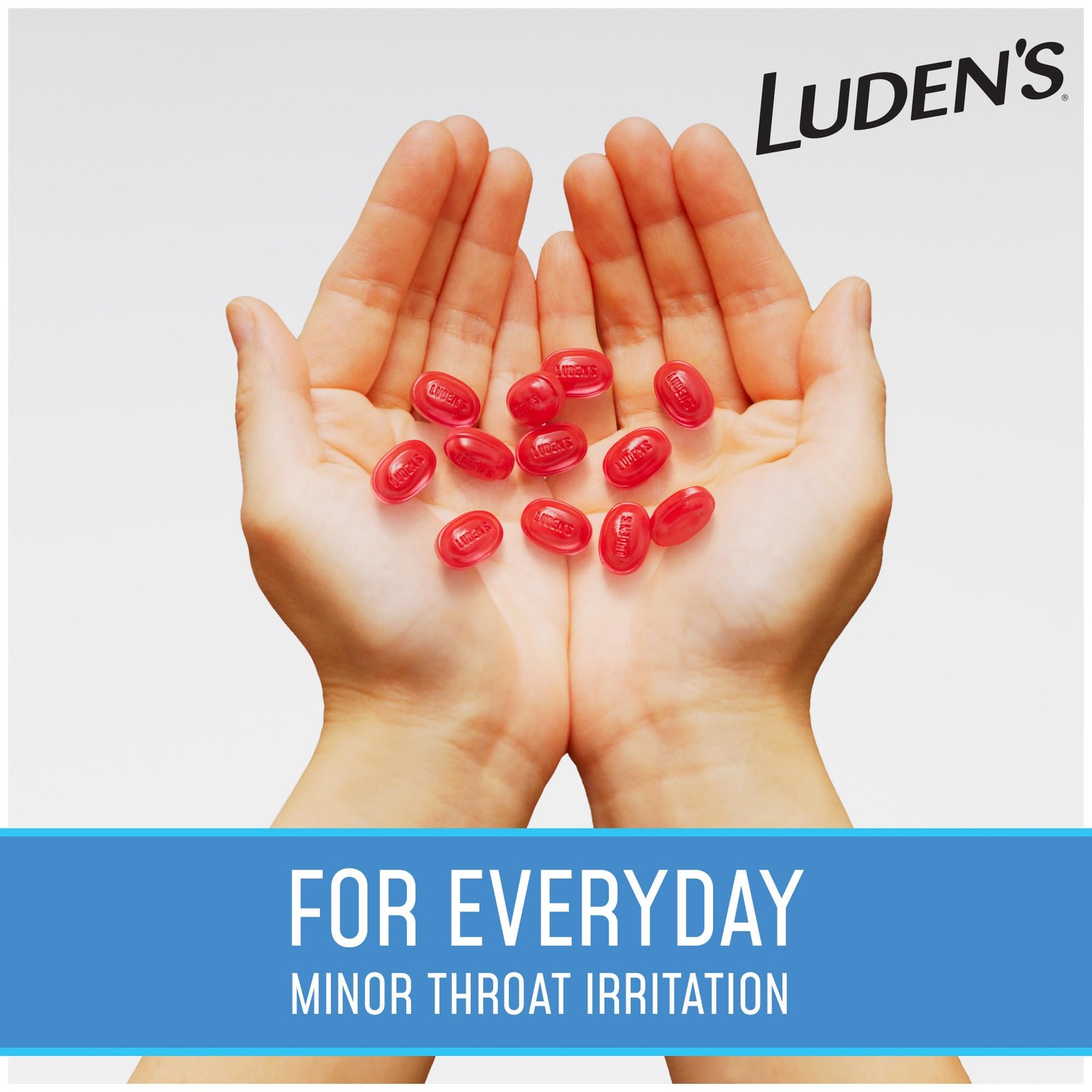 Ludens Sugar Wild Cherry Throat Drops Sore Throat Relief 25 Count 12 Pack