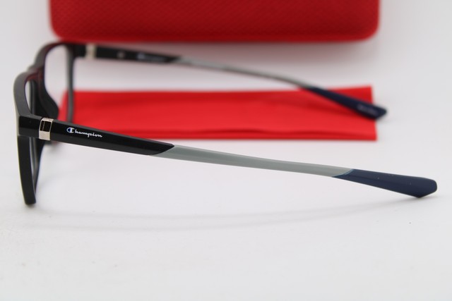NEW CHAMPION FORGE 300 C01 MATTE BLACK GREY BLUE AUTHENTIC EYEGLASSES 56-16