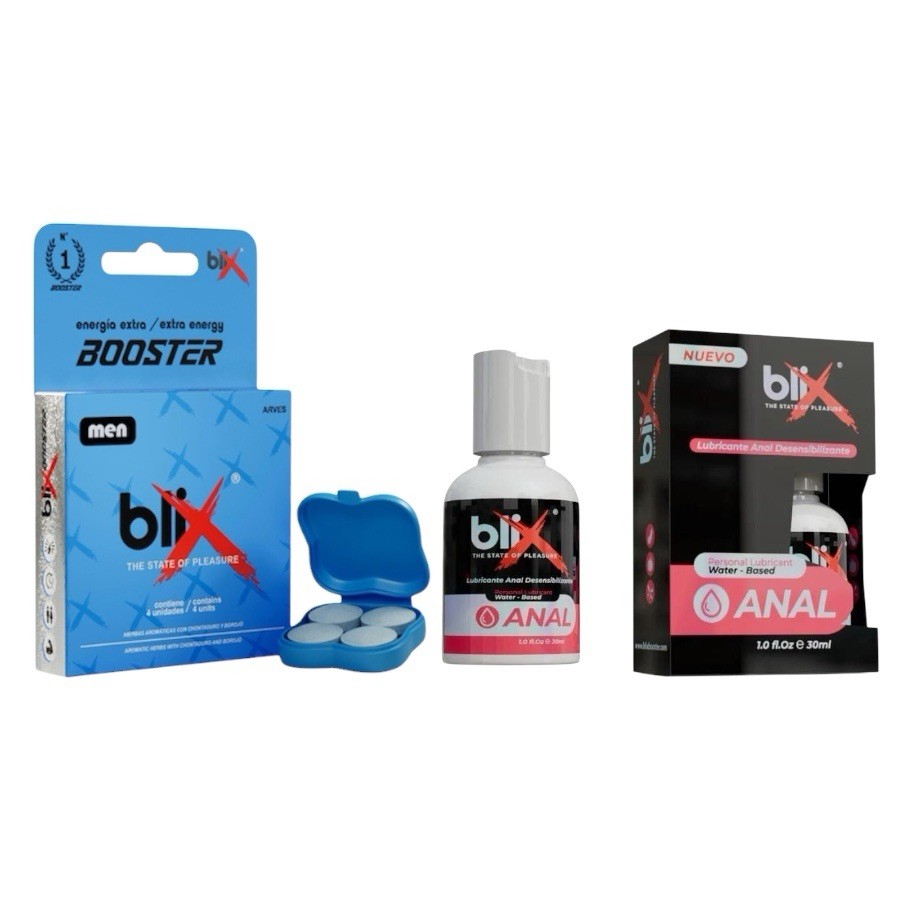 Blix Male 4 tabs + Anal Desensitizing Lubricant Blix