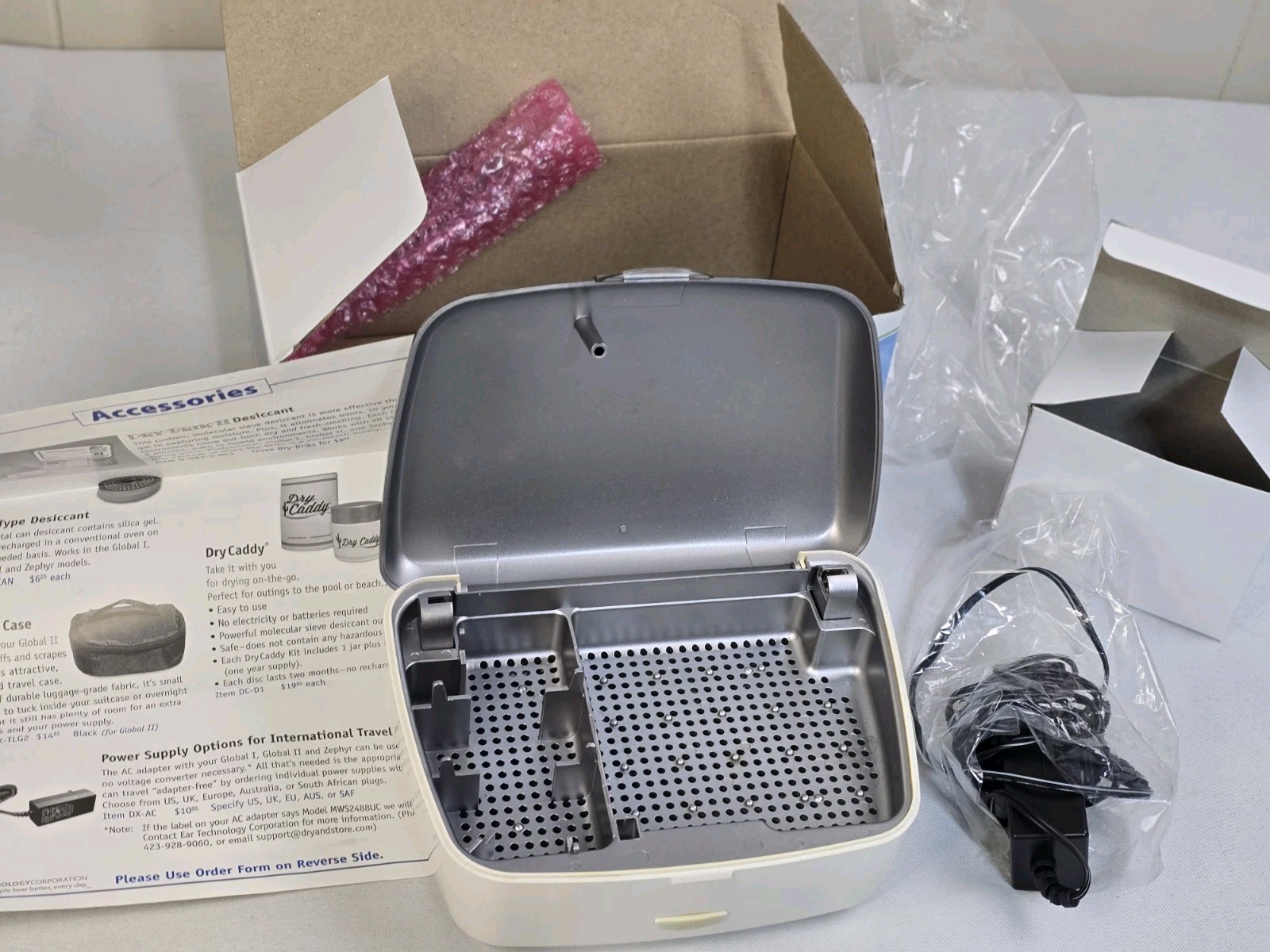Dry & Store Global II Hearing Aid Moisture Absorption, & Sanitized TRG-AA (G2)