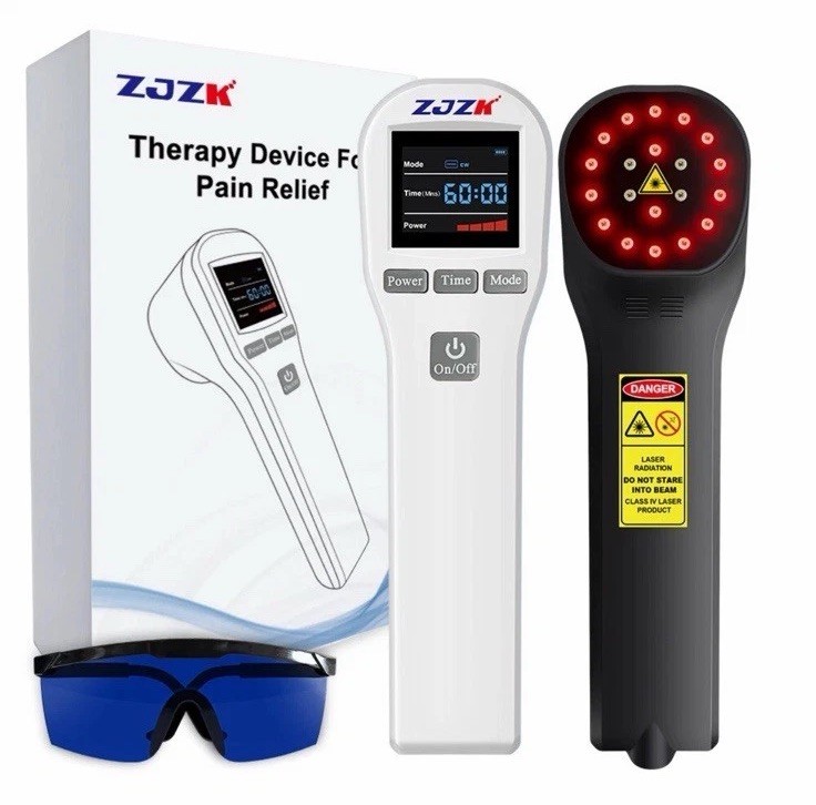 Cold Laser Therapy Device LLLT Red Light Lazer Treatment 650nm+808nm Pain Relief