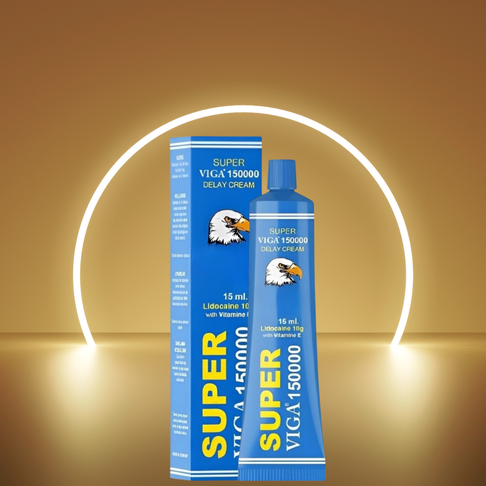 Viga 150000 for Men Long-Lasting Delay Cream 100% Natural Pack of 2