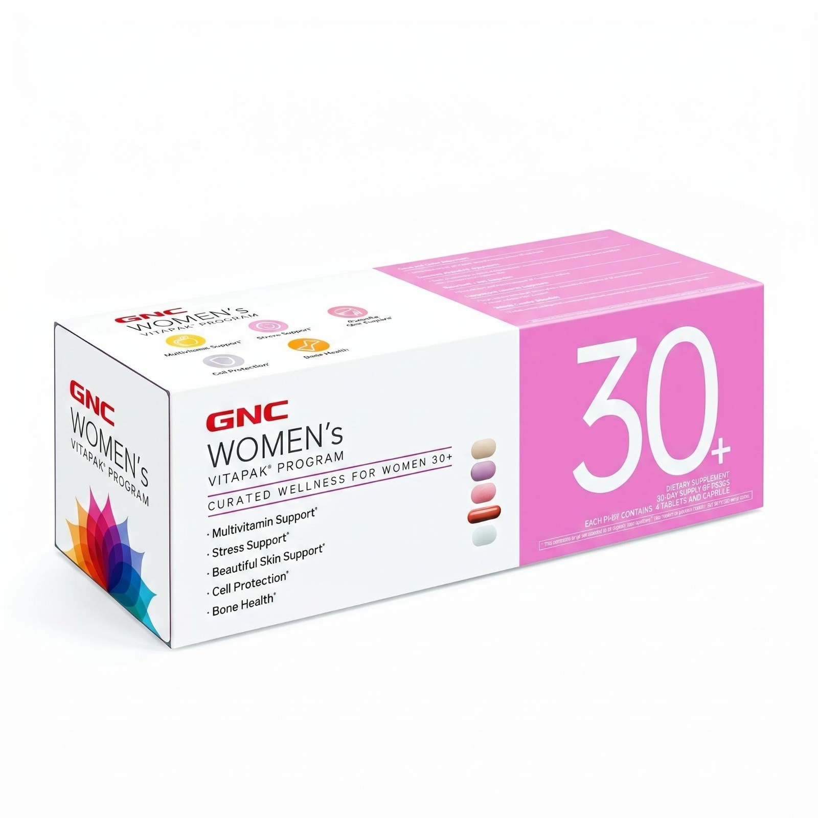 2 pcs GNC Womens Vitapak 30+ Daily All-in-One Nutrition Pack Bone & Cell Support