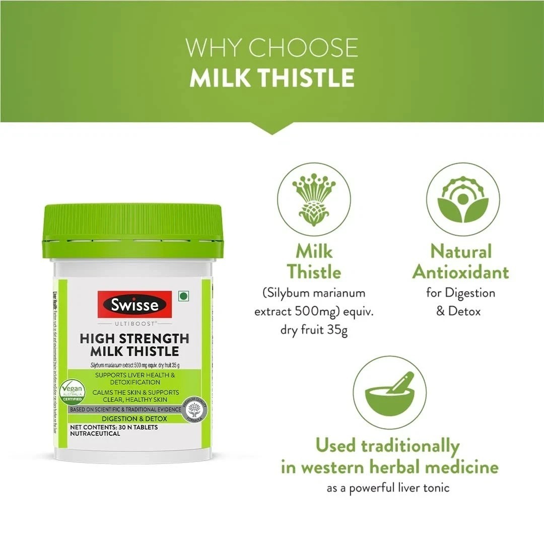 Swisse High Strength Milk Thistle with 500mg – 30 Tablets
