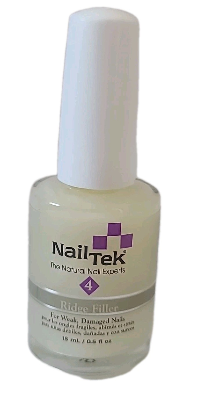 ( LOT OF 6 ) Nail Tek #4 Ridge Filler 0.5 fl oz / 15 mL For WEAK, DAMAGED NAILS