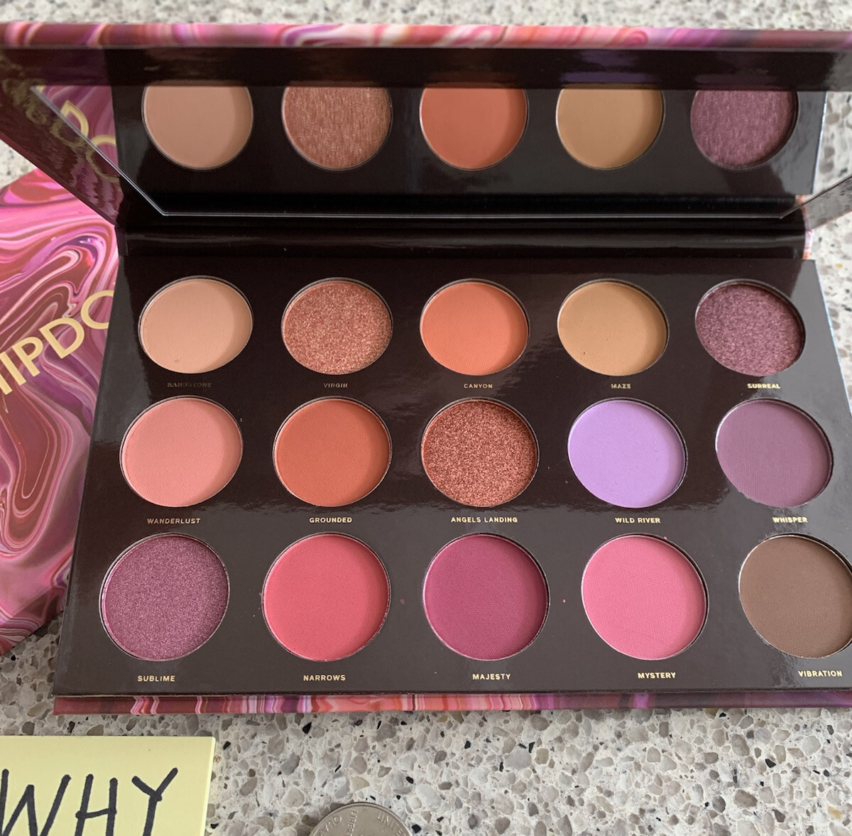 HIPDOT Zion (Utah Sandstones) Eyeshadow Pressed Pigment Palette 15 Shades;RET$30