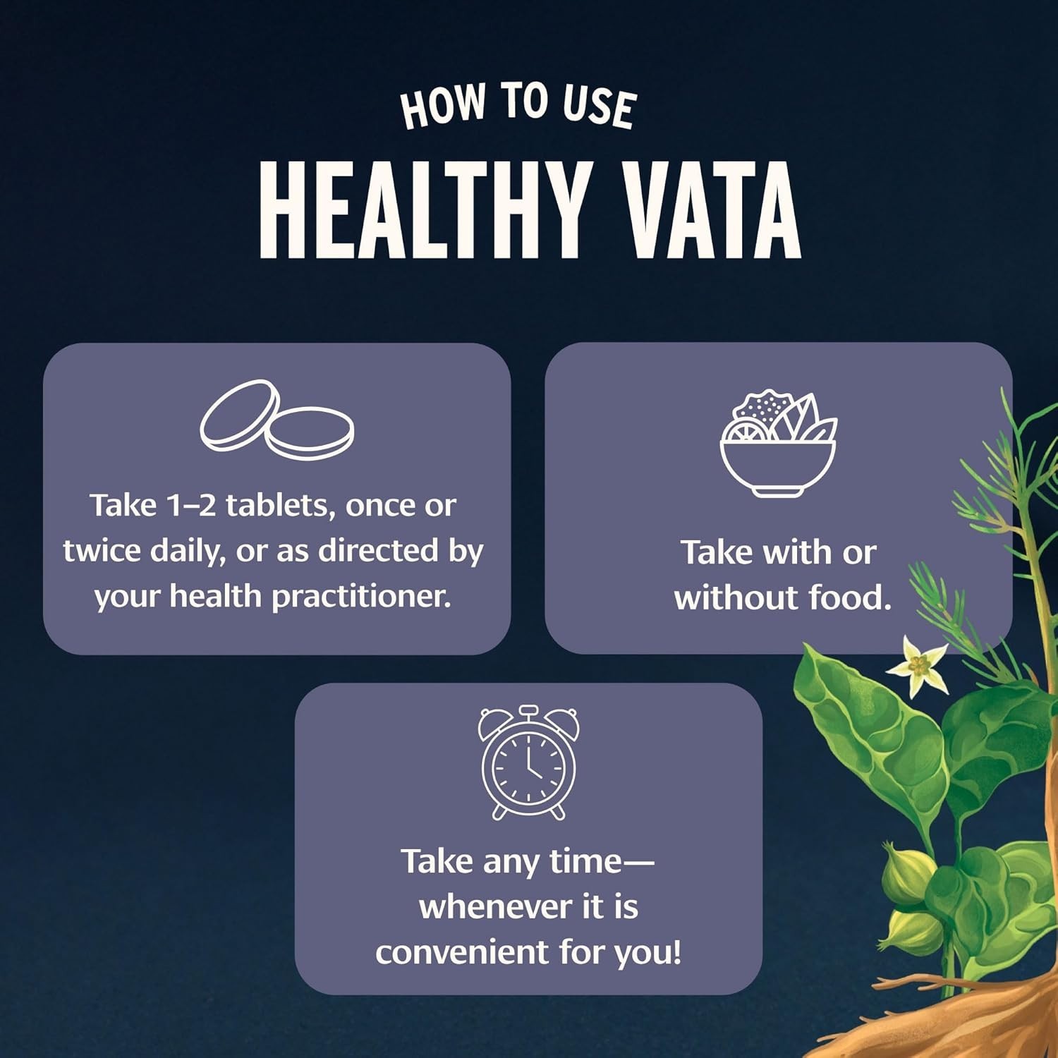 90 Tablets of Organic Healthy Vata – Natural Support for Sleep, Skin, & Clarity