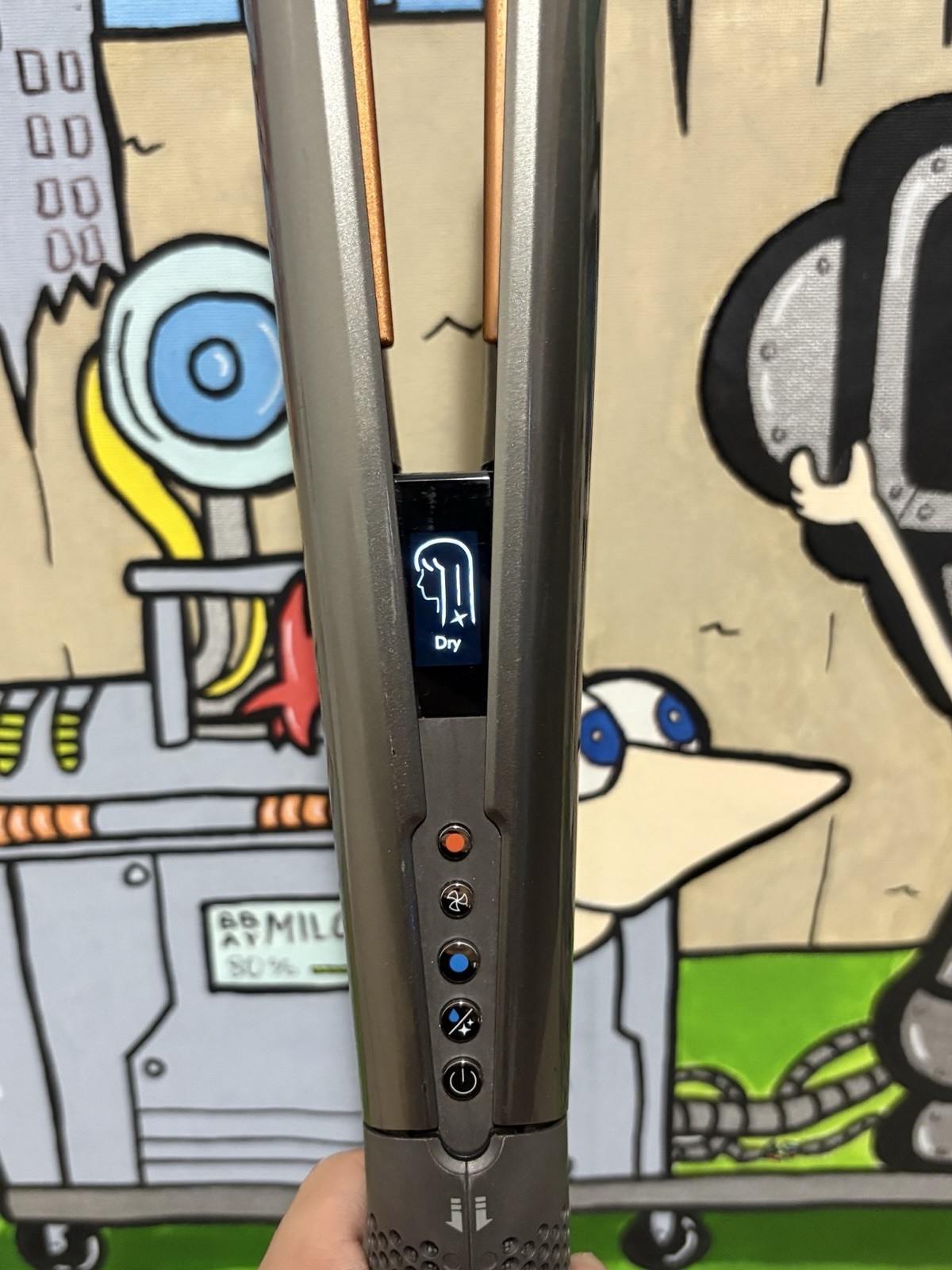 Dyson Airstrait Straightener Nickel Copper Air Straight Flat Iron