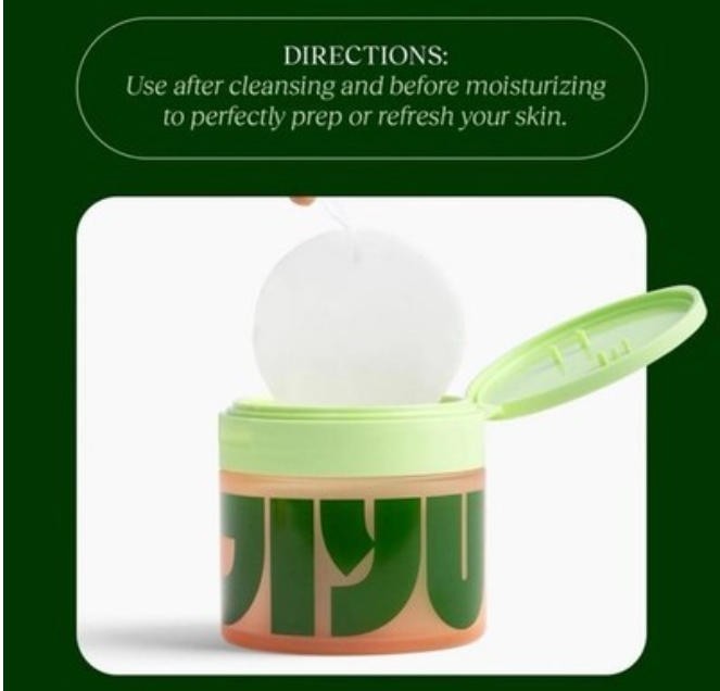 JiYu Toning Polish Pads – Korean Skincare for Dark Spots, Wrinkles & Dull Skin