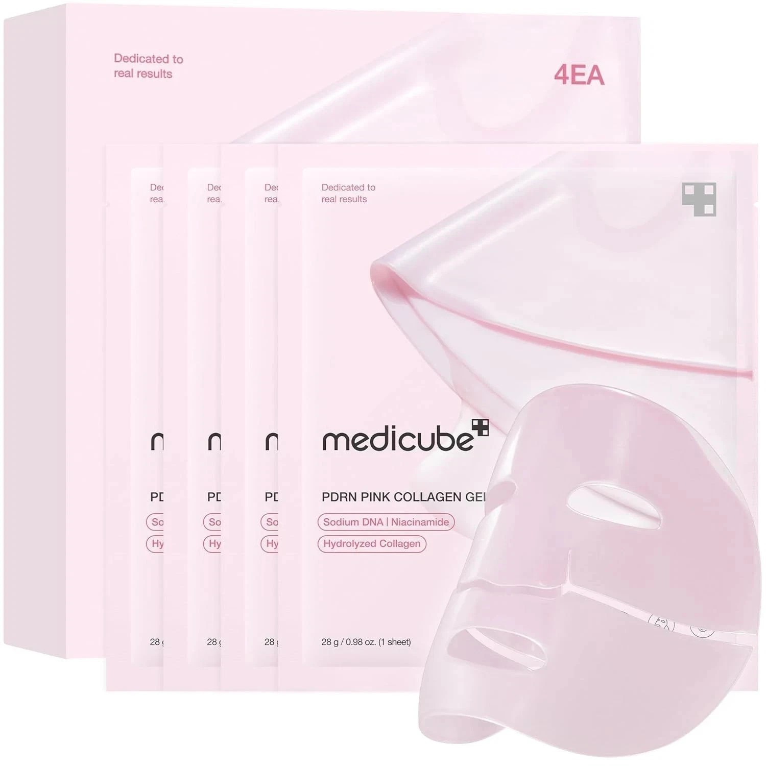 NEW Medicube Salmon DNA PDRN Pink Collagen Gel Overnight Mask 4 Pack*-