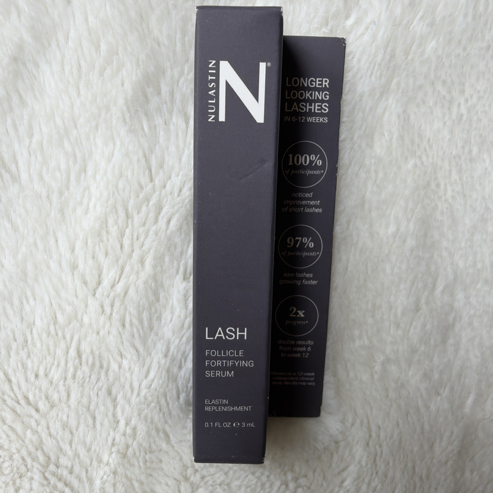 Nulastin LASH Follicle Fortifying Eyelash Serum Full Size 3ml Sealed $84