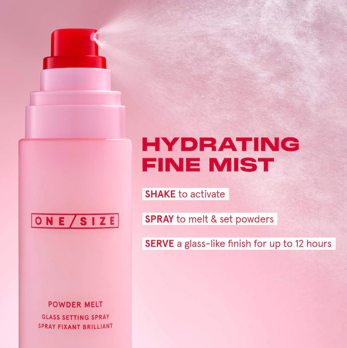 NIB 100% Authentic ONE/SIZE Powder Melt Glass Setting Spray,3.4 oz