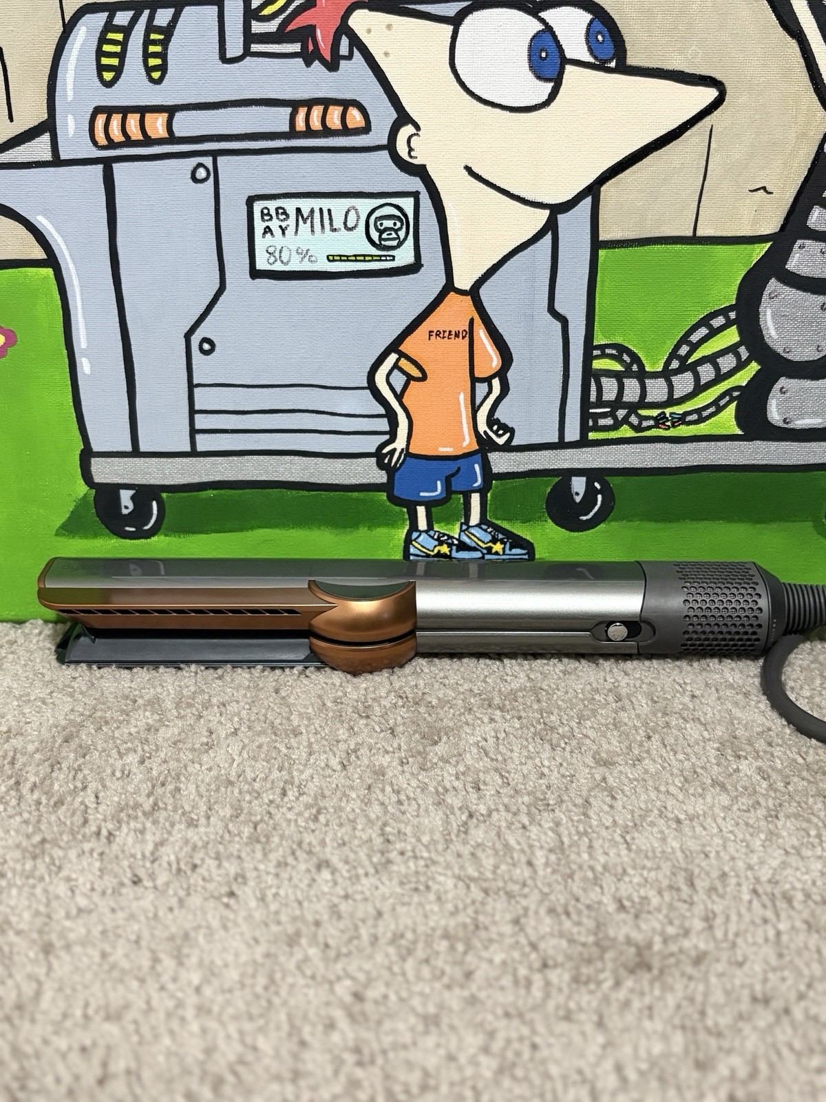 Dyson Airstrait Straightener Nickel Copper Air Straight Flat Iron