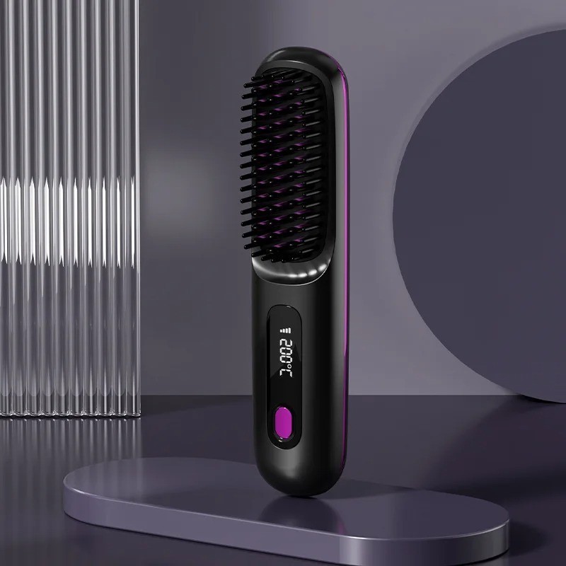 Hot Cordless Rechargeable Mini Hair Straightener – Go Brush Pro Numoya Wand