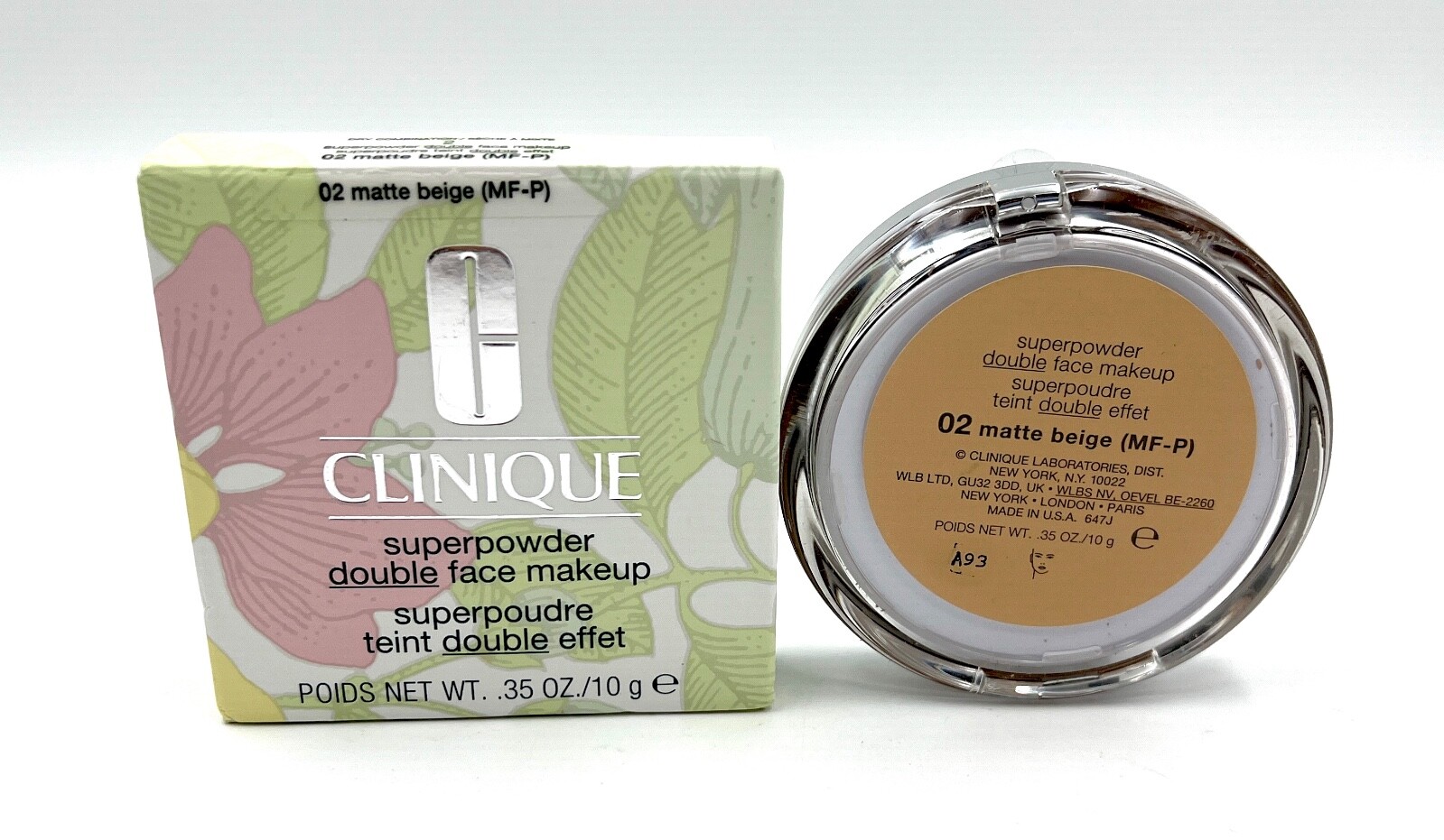 New in Box! Clinique Superpowder Double Face Makeup ~ 02 Matte Beige ~ Full Size