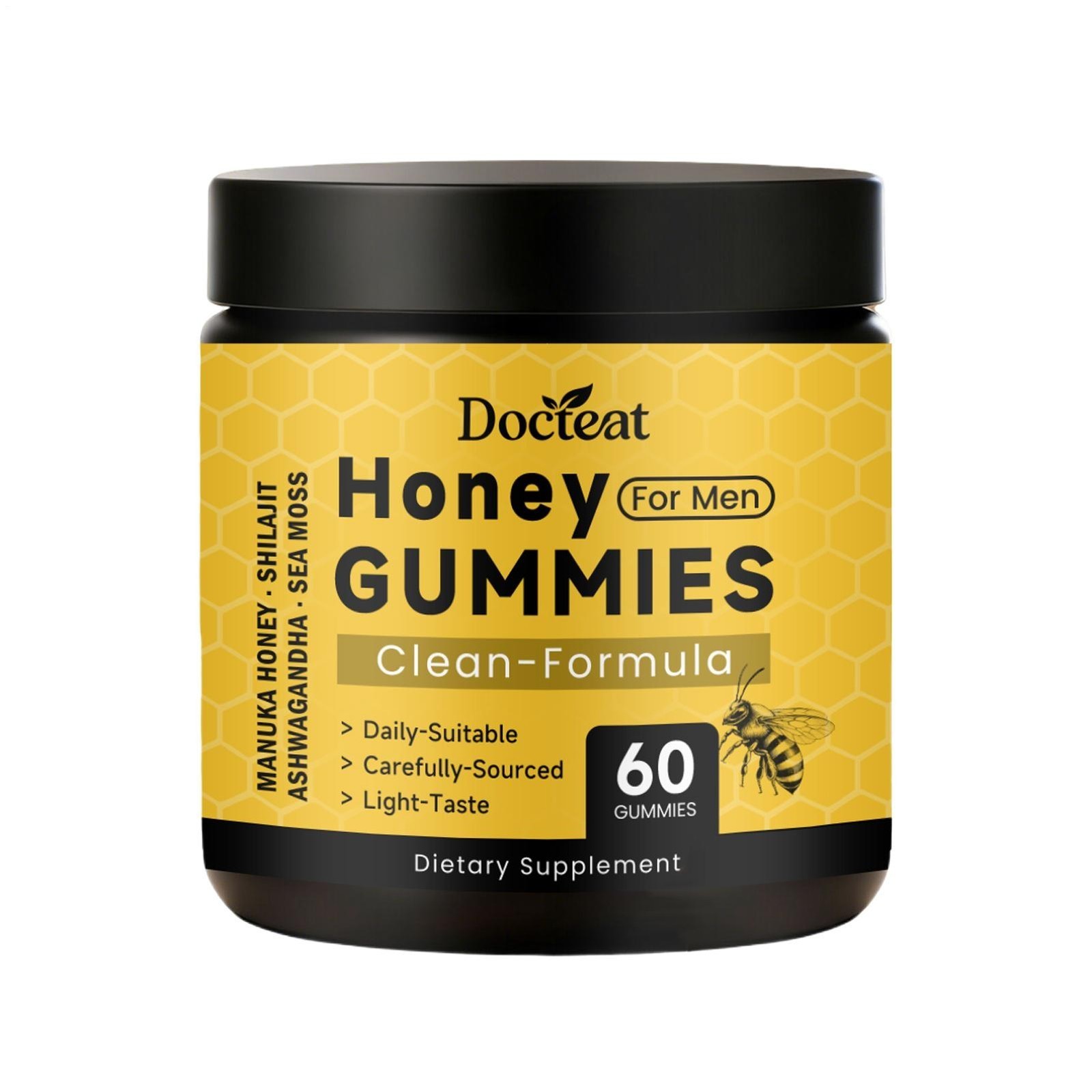 Honey Gummies for Men, Vitality Booster Manuka Honey Gummies 60 Counts US