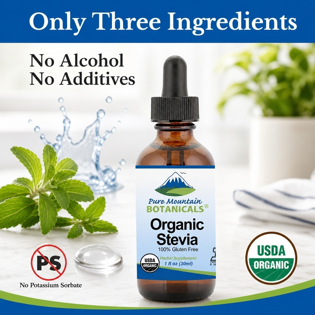 Best Liquid Stevia Brand for Keto? – Pure Mountain Botanicals – Organic Stevia