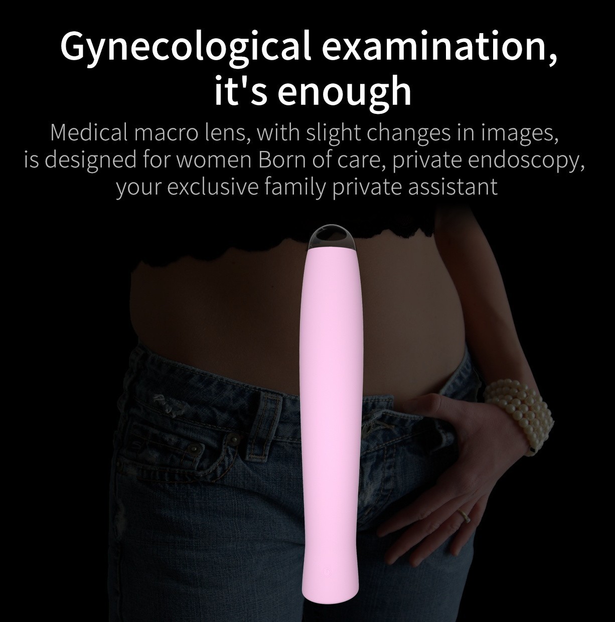 New USB Rechargeable 1080P HD WiFi Vaginal Endoscope Visual Colposcope Examiner
