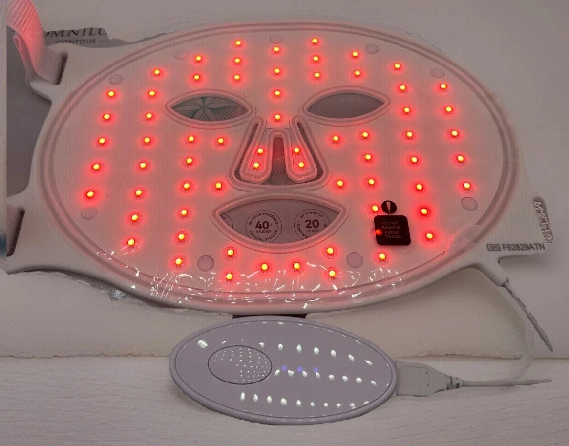Omnilux Contour LED Face Mask & OmniLux Contour Neck- Age Renewal LED Bundle