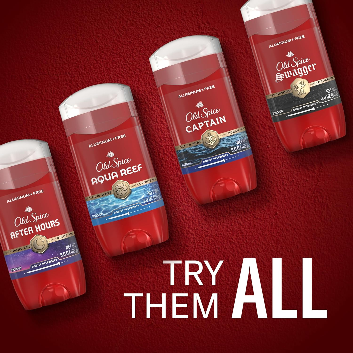 Old Spice Aluminum Free Deodorant for Men, 24/7 Protection to Eliminate Odors, 2