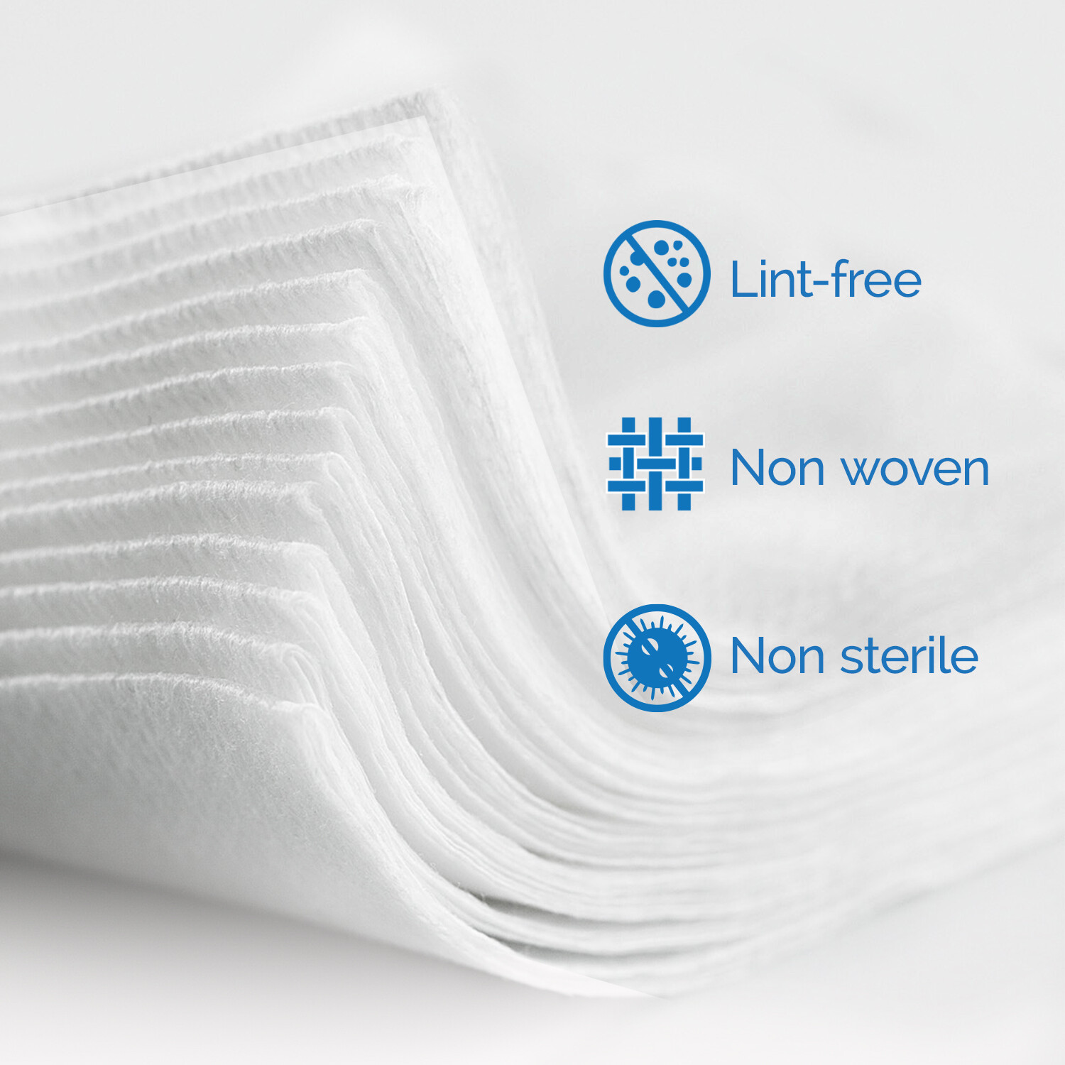 JMU Dental Non-Woven Sponges 4-Ply Non-Sterile Gauze Pads Size 2″x2″/3″x3″/4″x4″